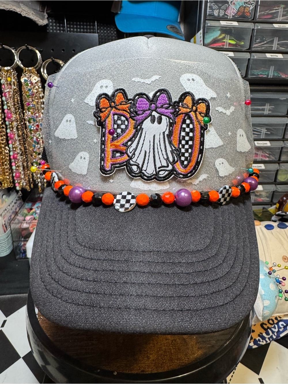 Halloween trucker hat